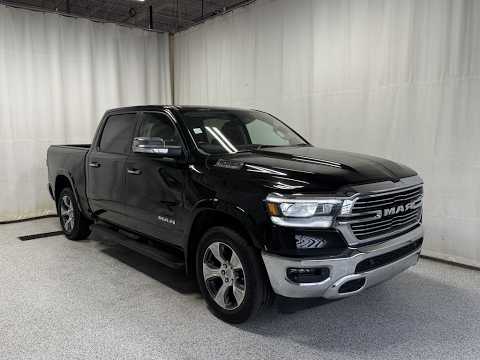 2022 Ram 1500 Laramie 4x4 Crew Cab 5'7" Box in Black for sale at Park Mazda in Sherwood Park, AB