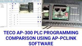 Download the video "TECO AP-300 PLC PROGRAMMING COMPARISON USING AP-PCLINK SOFTWARE"
