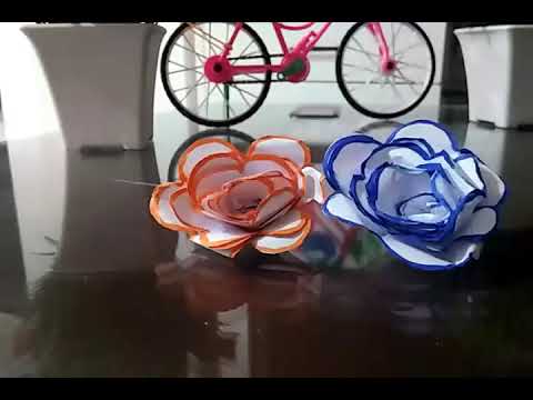 How to make paper flower..DIY..Hemali Matalia..🌸🌺