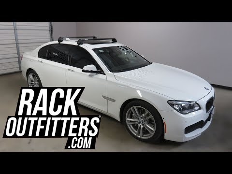 2009 to 2015 BMW 7 Series with Rhino-Rack Vortex 2500 RS Roof Rack Crossbars