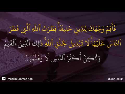 Ar-Rum ayat 30