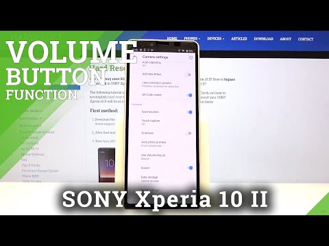 How to Change Camera Volume Buttons Function in SONY Xperia 10 II – Find Camera Functions