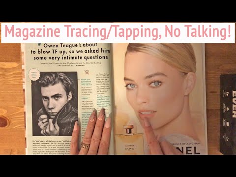 ASMR * Magazine Tracing, Tapping & Scratching * No Talking ...