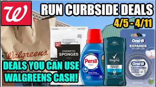 WALGREENS RUN CURBSIDE DEALS THRU 4/11