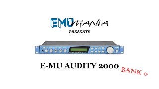 Video thumbnail for E-MU AUDITY 2000 - BANK 0 PRESET DEMO by EMU Mania
