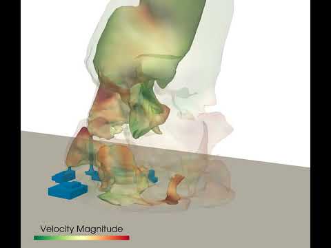 CFD simulation of near-field atmospheric dispersion