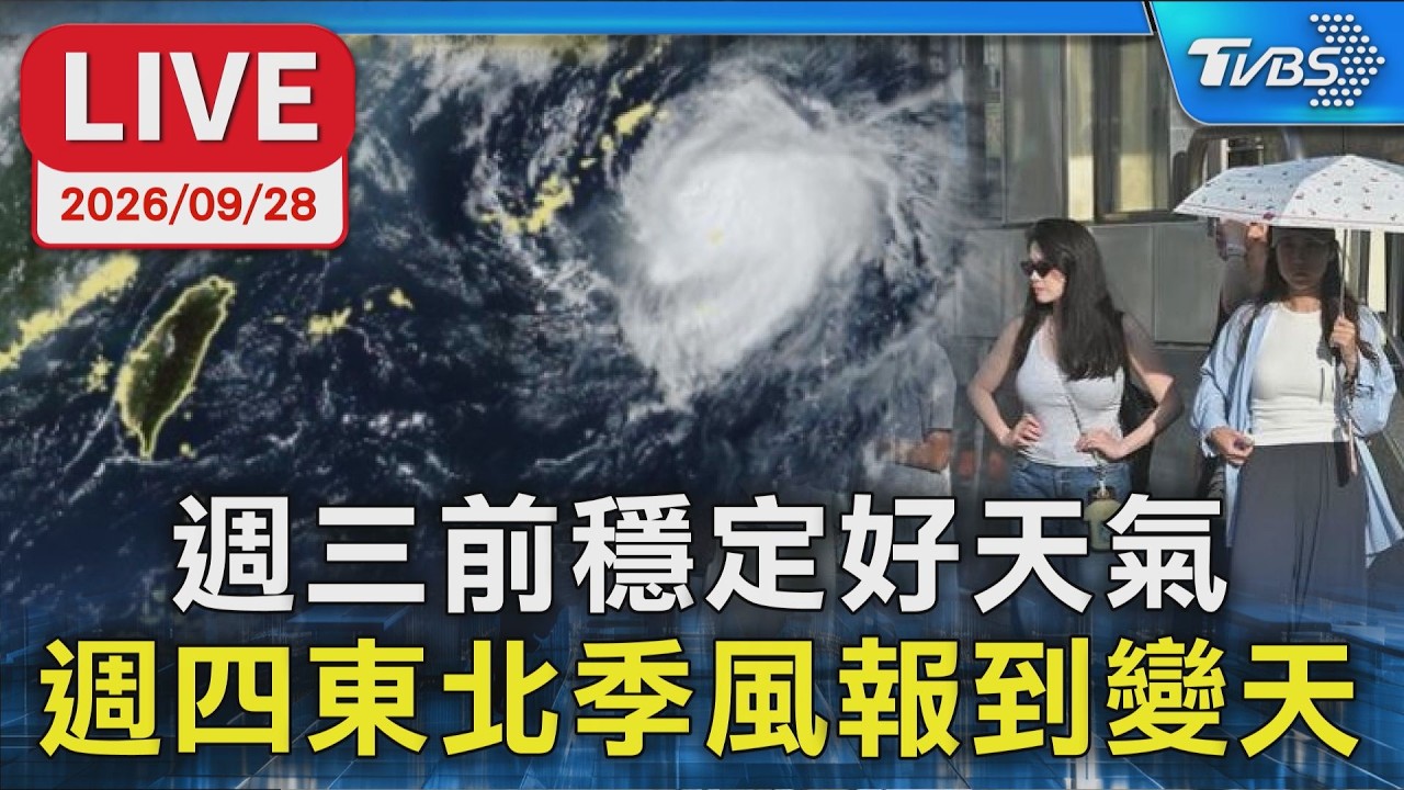 週三前穩定好天氣 週四東北季風報到變天｜LIVE