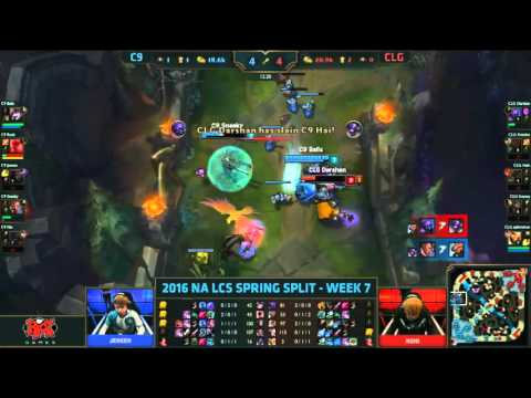 C9 Rush Outplay vs CLG Huhi