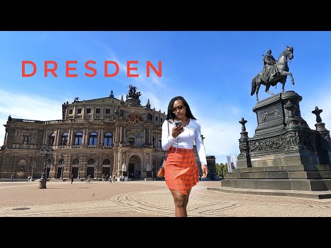 Spazieren Sie durch das alte Dresden. Semperoper Dresden. Der Dresdner Zwinger.