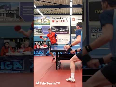 💥 AROUND the net - Best point Dutch Superleague 🔥 Colin Rengers #tabletennis #tafeltennis #pingpong