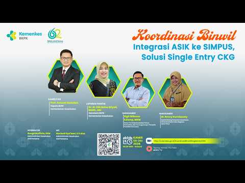 Koordinasi Pembinaan Wilayah: Integrasi ASIK ke SIMPUS, Solusi Single Entry CKG