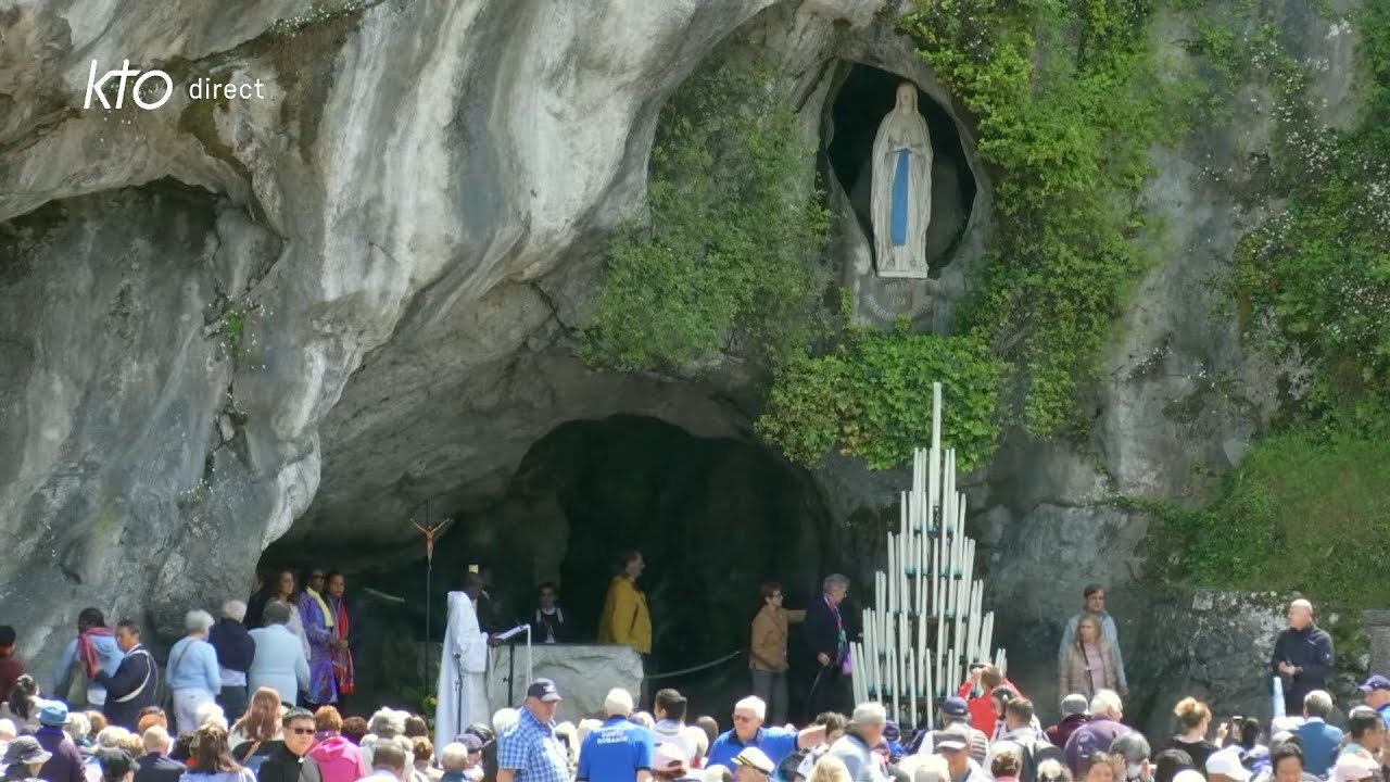 Chapelet du 23 mai 2025 à Lourdes