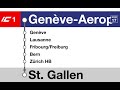 SBB CFF Ansagen Annonces IC1 Genève Aéroport St Gallen 2023 SLBahnen