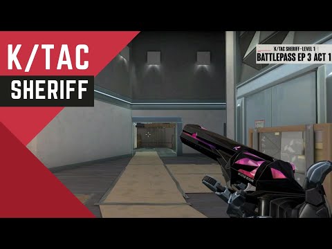 Ktac Sheriff Skin Showcase - Valorant Battlepass Skins
