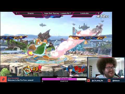 IzAw Sub Tourney 2 Losers Top 8 - Snacks (Chrom) Vs. LocoLobo (King DDD) Smash Ultimate - SSBU