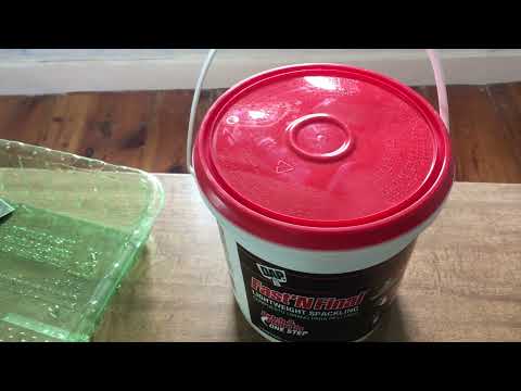 Patching Plaster Wall with DAP Lightweight Spackling Compound