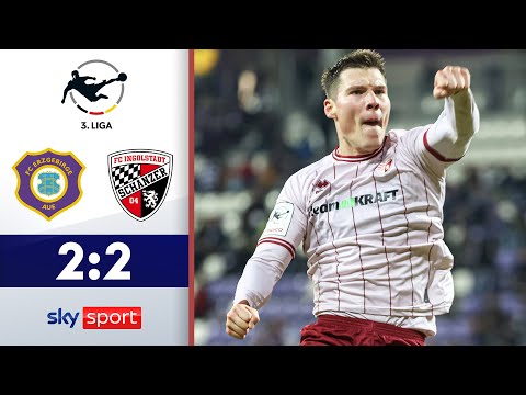 Später Schock trotz Überzahl! | Erzgebirge Aue - FC Ingolstadt 04 | Highlights - 3. Liga 2025/26