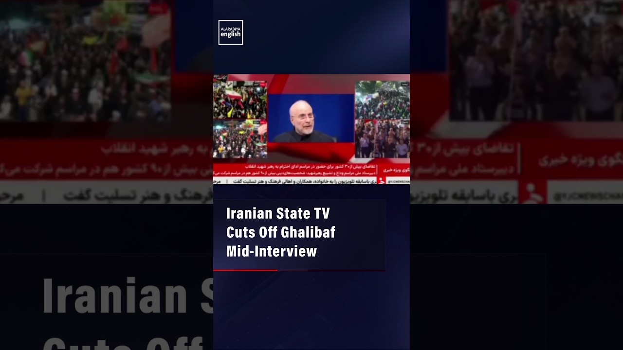 Video | Iranian State TV Cuts Off Ghalibaf Mid-Interview
