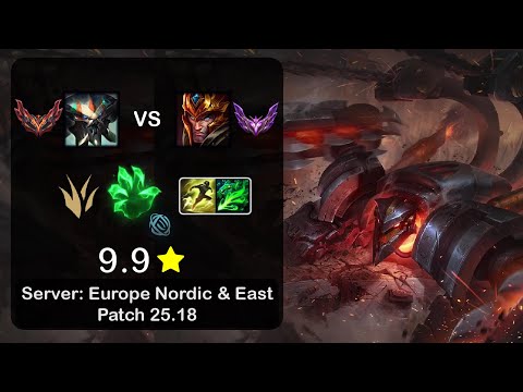 Skarner Jungle vs Jarvan IV - EUNE GrandMaster - Patch 25.18