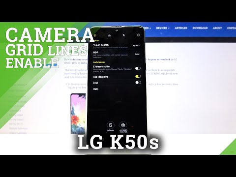 LG K50s - Turn On / Off Camera Grid Lines