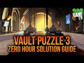 Zero Hour Vault Puzzle 3 Guide / Solution (Vaulted Obstacles Triumph / Intrinsic Perk) - Destiny 2