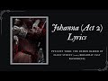 【Sweeney Todd, 2023 Cast Recording 】 Johanna (Act 2) | Lyric Video
