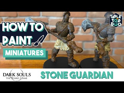 How To Paint the Stone Guardian (Dark Souls the Board Game Miniature Painting Tutorial)
