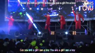 [ENG SUB/Lyric] 150806 B1A4 (비원에이포) COMEBACK EVE - You Are A Girl I Am A Boy [ LIVE ]