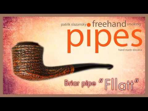 Smoking pipes - Briar pipe 158 "Fllatt" | freehand smoking pipes | slovak pipe