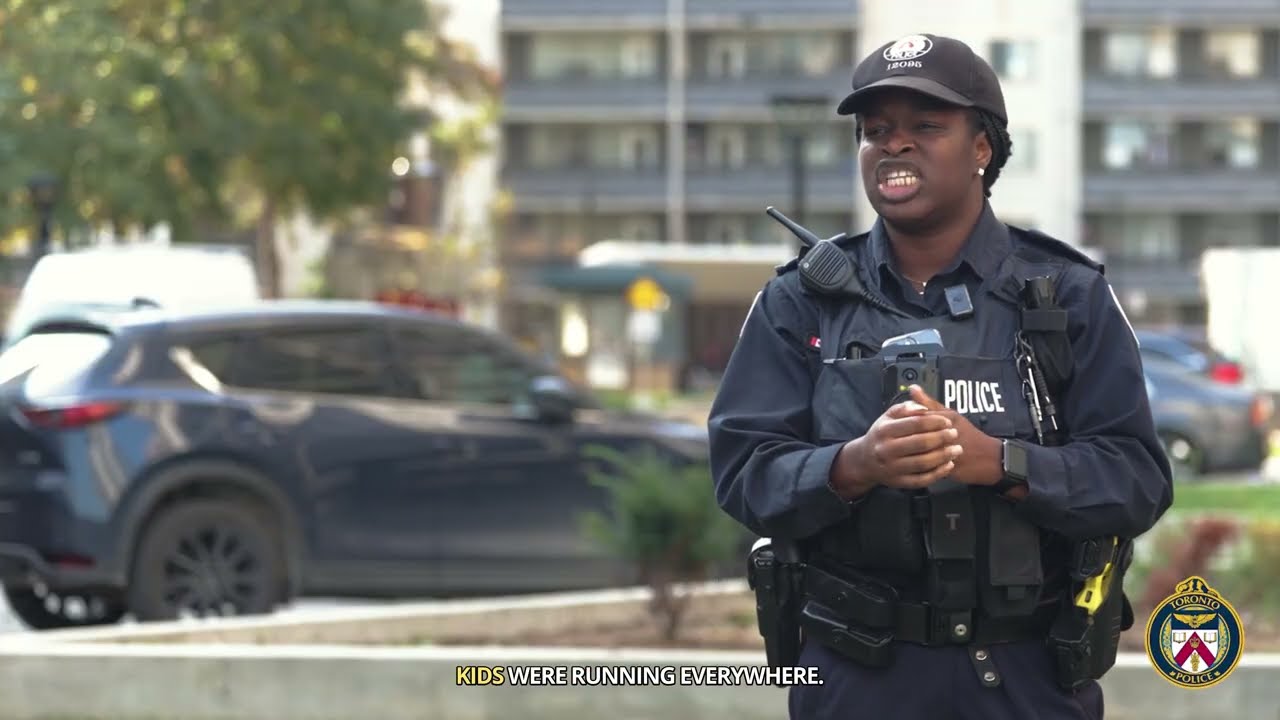 Officer Helps Evacuate Apartment Building