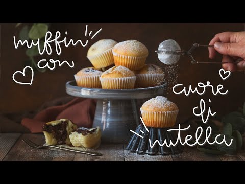 Muffin con cuore di Nutella - Brodo di Coccole