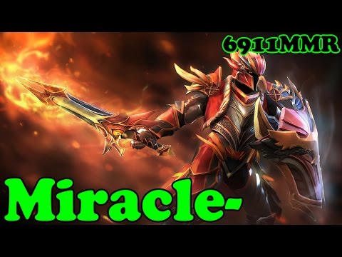Dota 2 - Miracle- 6911 MMR Plays Dragon Knight - Ranked Match Gameplay