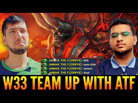 W33  DOOM Mid Lane Team Up With AMMAR (ATF)  VIPER  vs  GORGC  TIDEHUNTER | Game Full Of Fights