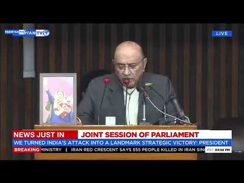 LIVE: President Asif Ali Zardari addresses joint session of parliament