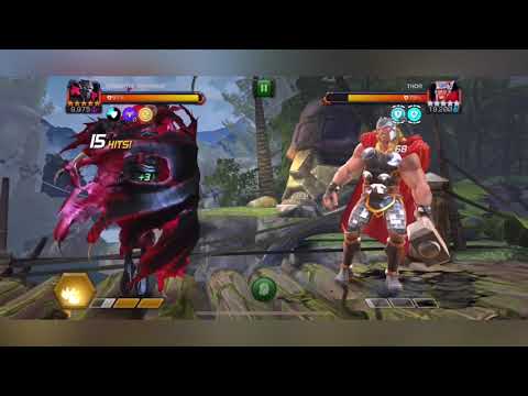 Act 5.4.3 Thor (Immunity, Resistor, Brute Force, Ragnarok) counter with Symbiote Supreme