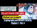Cryptography and Network Security | Unit 1 - Part 9 | Play fair cipher | Tamil