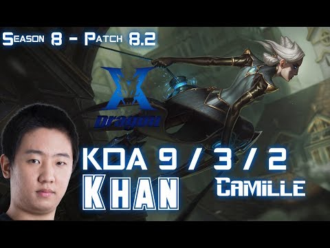 KZ Khan CAMILLE vs FIORA Top - Patch 8.2 KR Ranked