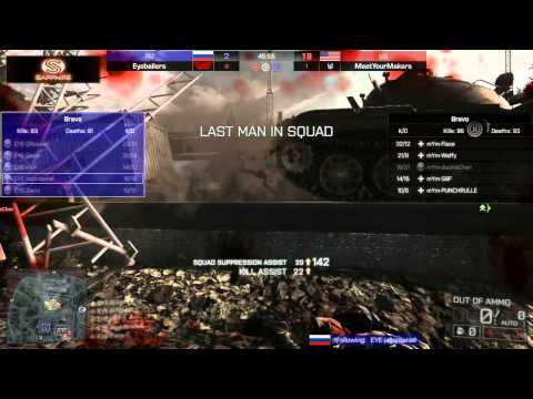 MeetYourMakers vs Eyeballers Map 2 - Group B - Dreamhack Winter 2013 - Battlefield 4