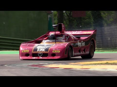 Alfa Romeo 33 SC 12 - Fast action, pure sound & on board @ Imola