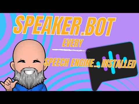 How To Add Every Speech Engine To Speaker.Bot