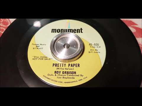 Roy Orbison - Pretty Paper - 1963 Teen - Monument 830