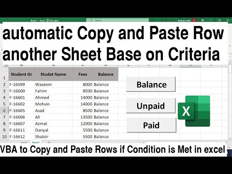 VBA to Copy and Paste Rows if Condition is Met in excel