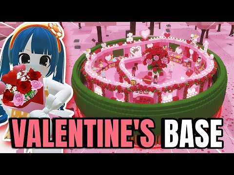 I Built the CUTEST VALENTINE'S BASE in 99 Nights in the Forest (Roblox)