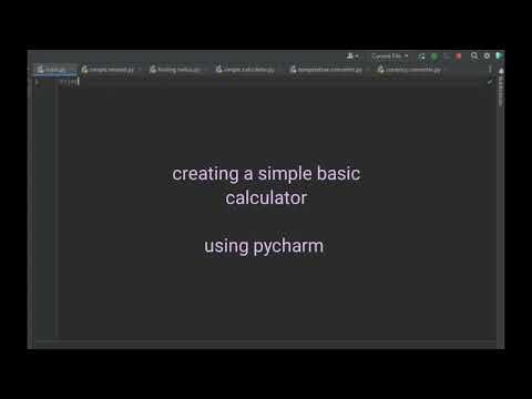 Simple Basic Calculator For Beginners In Python Using Pycharm