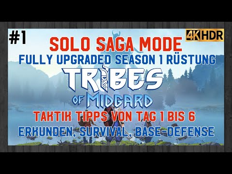 Tribes of Midgard《Season 1 Level 50 Full-Body》Solo Strategy Guide | Tag 1 bis 6 ◈ PS5 🎮【4K 🇩🇪 60ᶠᵖˢ】
