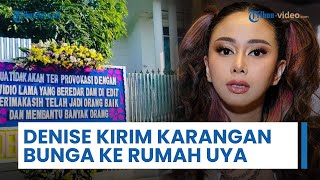 Seusai Dijarah, Rumah Uya Kuya Digaris Polisi, Ada Karangan Bunga Dukungan dari Denise Chariesta