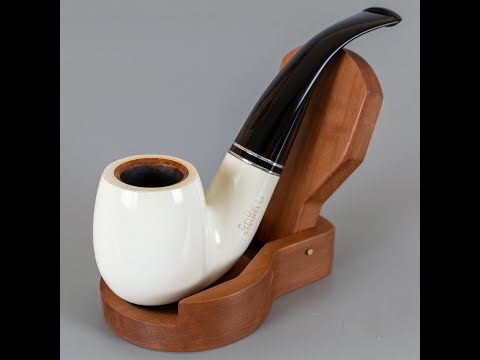 Vintage Savinelli Cadet Smooth Pearl White Full Bent (613/C) 9mm