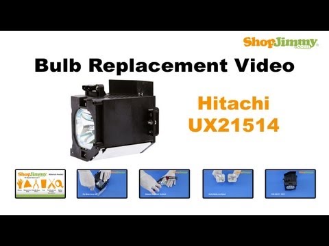 Hitachi UX21514 Bulb Replacement Guide for DLP TV Lamp