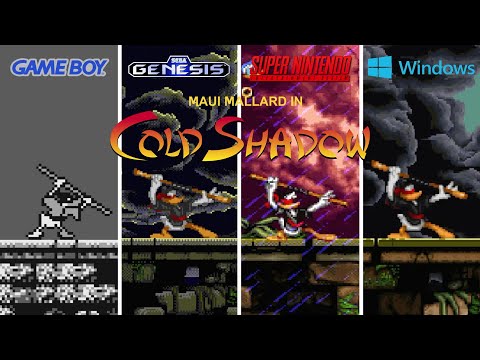 Donald Duck in Maui Mallard [1995] Game Boy vs Genesis vs SNES vs Windows (Version Comparison)