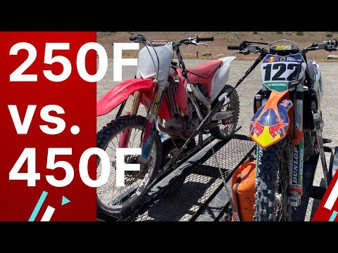 Difference Between 250f VS 450f DIRT BIKE!